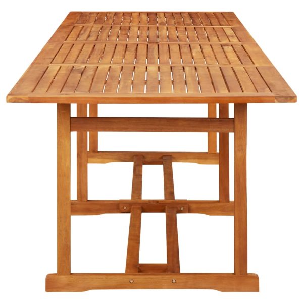 Tavolo Da Pranzo Per Esterni 280x90x75cm Legno Massello Acacia - Image 3