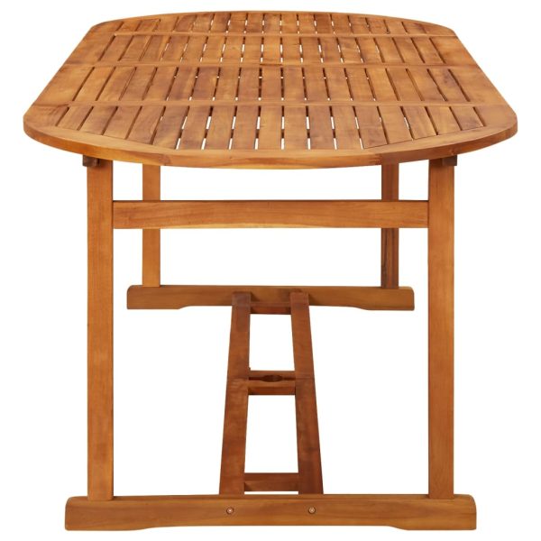 Tavolo Da Pranzo Per Esterni 220x90x75cm Legno Massello Acacia - Image 3