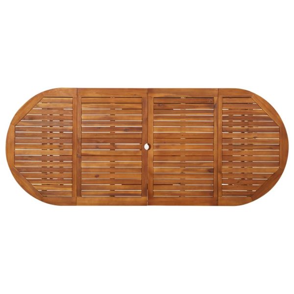 Tavolo Da Pranzo Per Esterni 220x90x75cm Legno Massello Acacia - Image 4