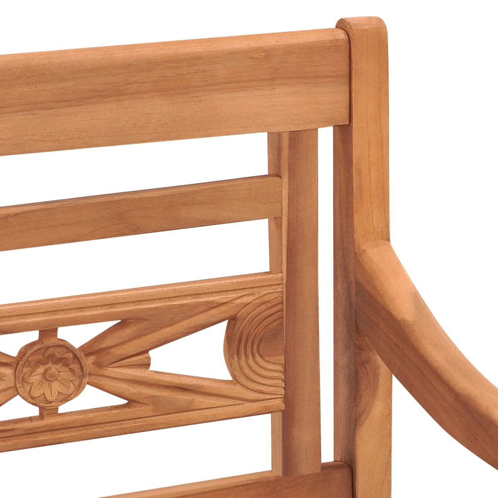 Sedie Batavia 2 Pz Con Cuscini Grigio Scuro In Massello Di Teak - Image 6