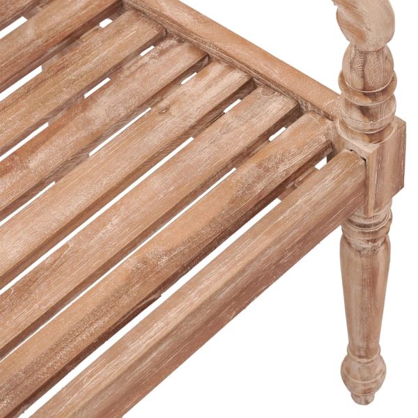 Sedie Batavia 2 Pz Bianco Slavato In Legno Massello Di Teak - Image 6