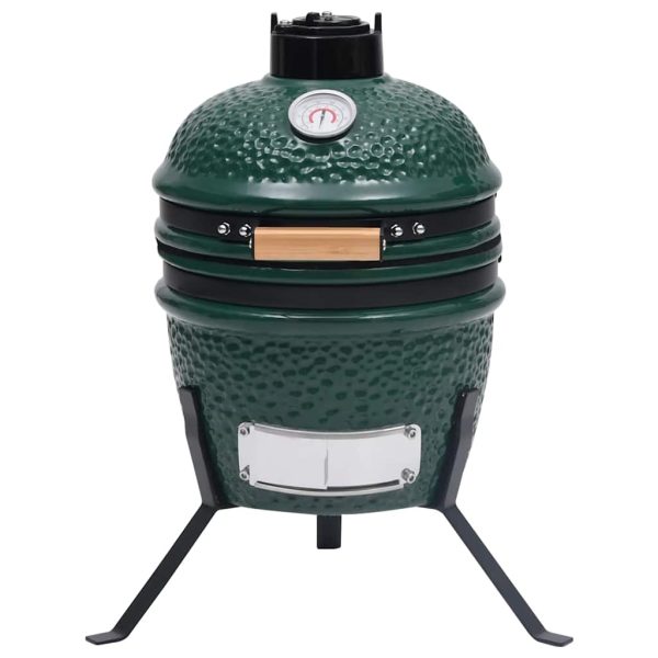 Barbecue Affumicatore 2 In 1 Kamado In Ceramica 56 Cm Verde - Image 3