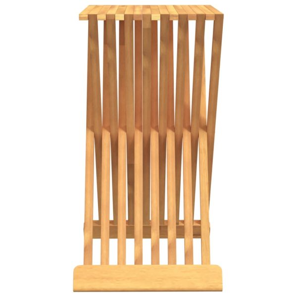 Sgabello Pieghevole 40x32,5x70 Cm In Legno Massello Di Teak - Image 4
