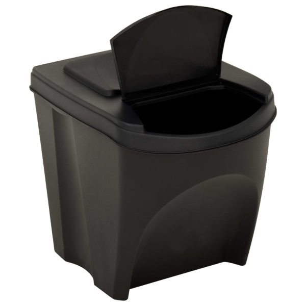 Cestini Per Rifiuti Impilabili 4 Pz Antracite 100 L - Image 5