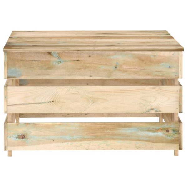 Tavoli Da Giardino Su Pallet 2 Pz In Pino Impregnato - Image 3