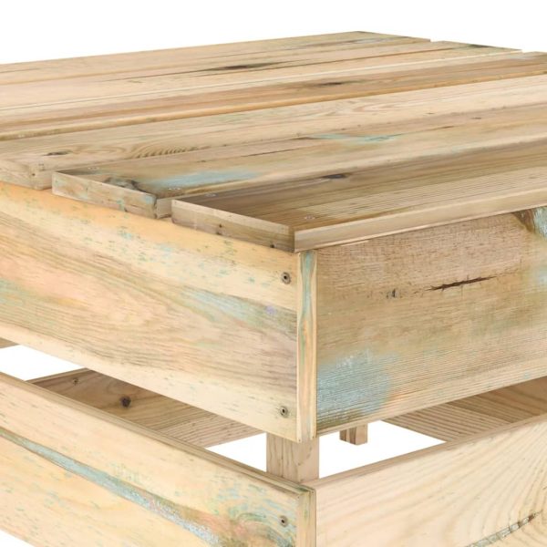 Tavoli Da Giardino Su Pallet 2 Pz In Pino Impregnato - Image 5