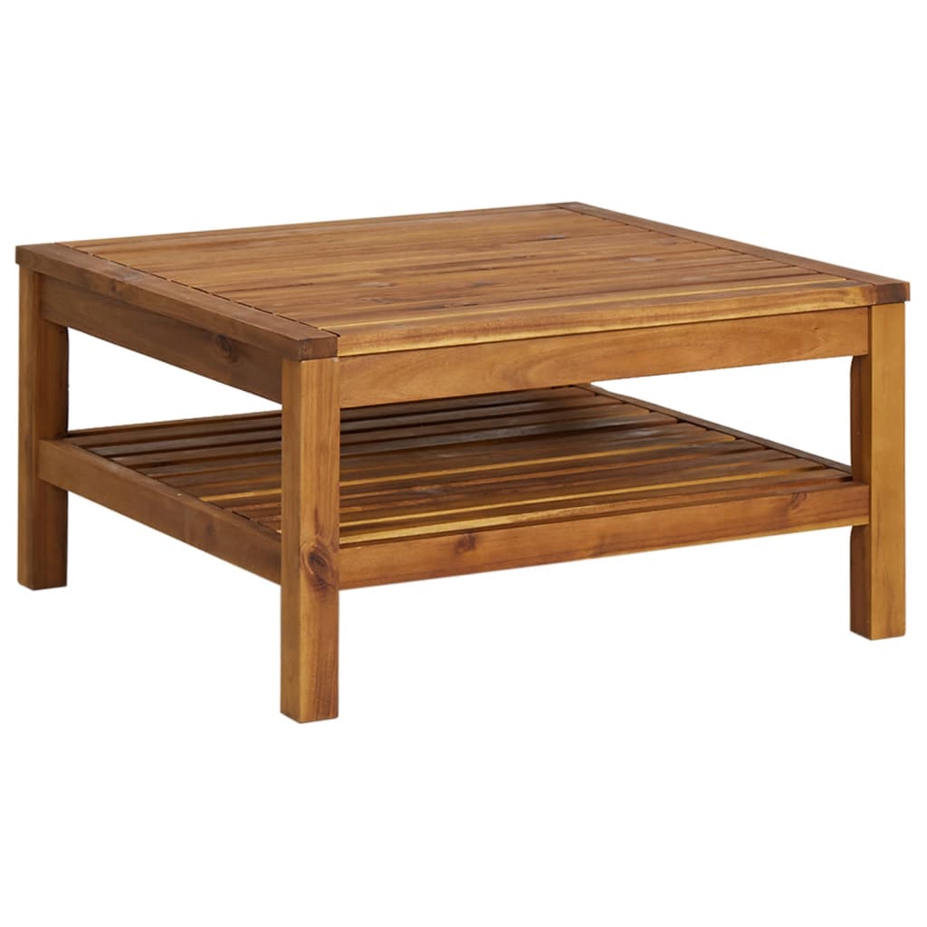 Set Divani Giardino 3 Pz Cuscini Bianco Crema In Legno D'acacia - Image 3