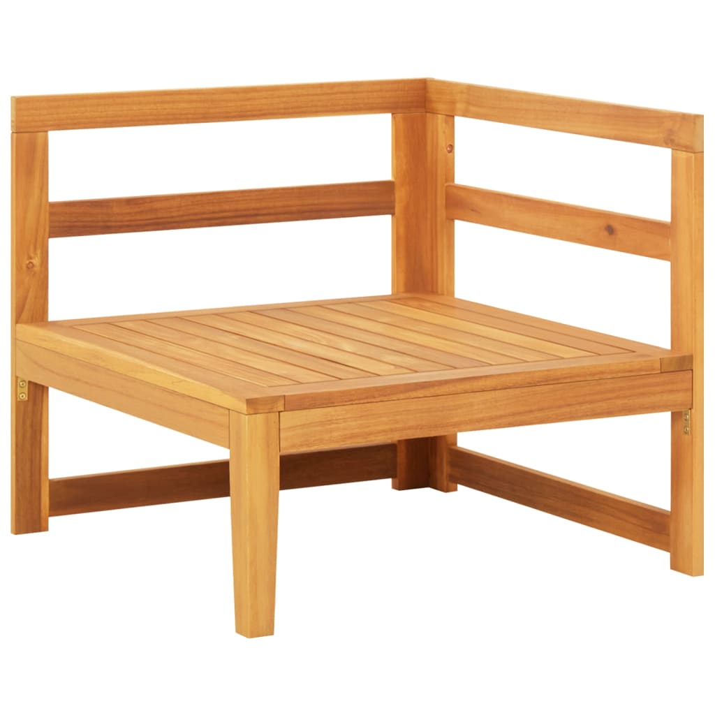 Set Divani Giardino 2 Pz Con Cuscini Grigio Scuro Legno Acacia - Image 6