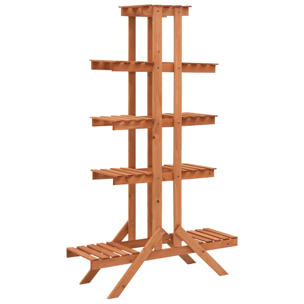 Supporto Per Piante 83x25x132 Cm In Legno Massello Di Abete