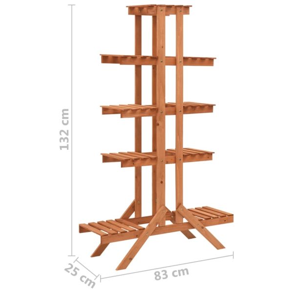 Supporto Per Piante 83x25x132 Cm In Legno Massello Di Abete - Image 6