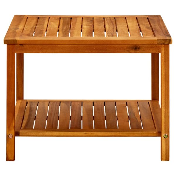 Tavolino Da Salotto 60x60x45 Cm In Legno Massello Di Acacia - Image 3