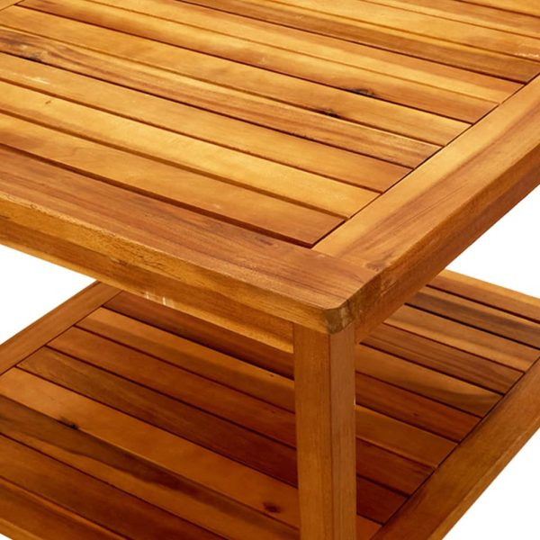 Tavolino Da Salotto 60x60x45 Cm In Legno Massello Di Acacia - Image 5