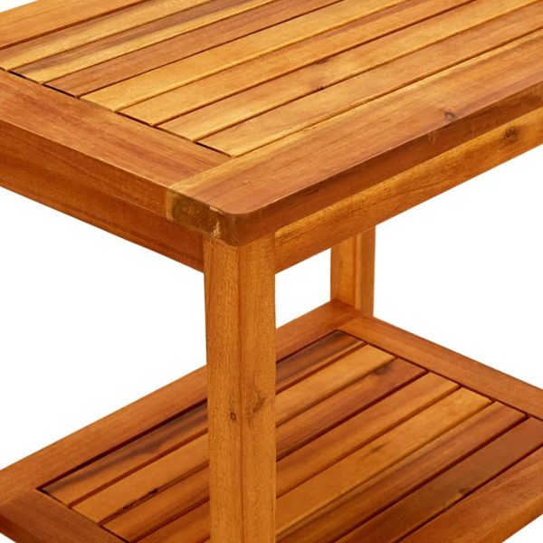 Tavolino Da Salotto 50x35x45 Cm In Legno Massello Di Acacia - Image 6