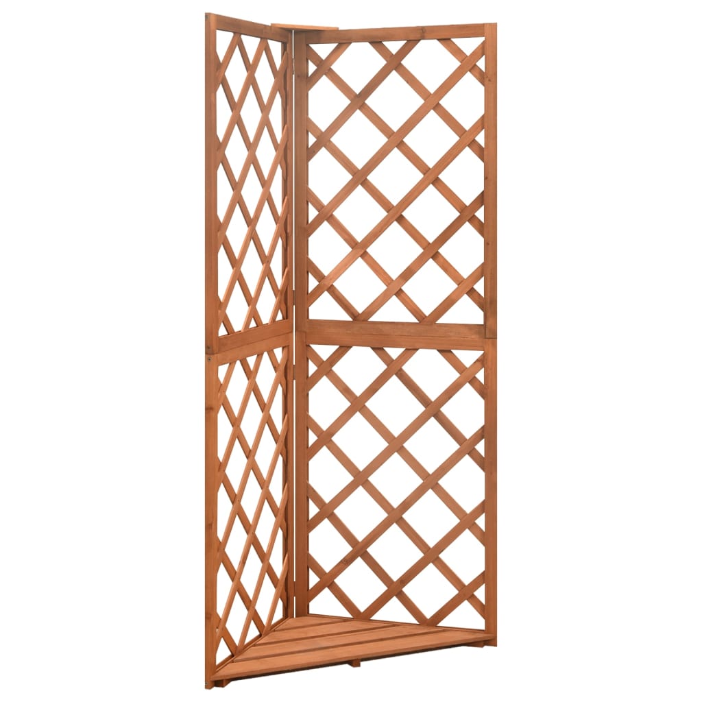 Graticcio Angolare 50x50x145 Cm In Legno Massello Di Abete