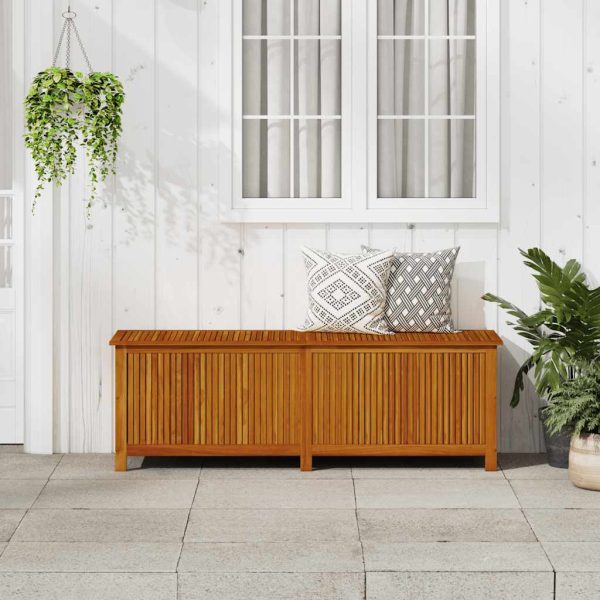 Contenitore Da Giardino 175x50x58cm In Legno Massello Di Acacia - Image 3