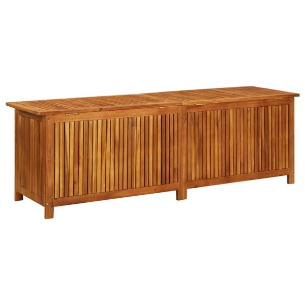 Contenitore Da Giardino 175x50x58cm In Legno Massello Di Acacia - Image 6