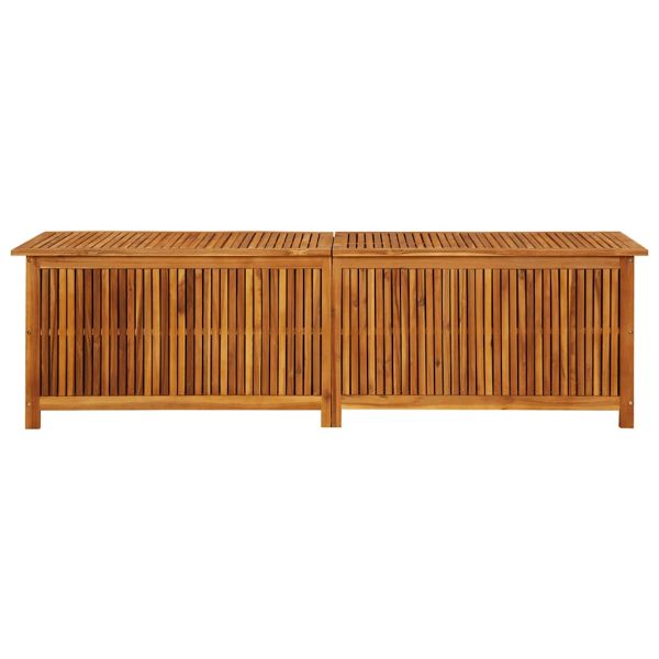 Contenitore Da Giardino 200x50x58cm In Legno Massello Di Acacia - Image 4