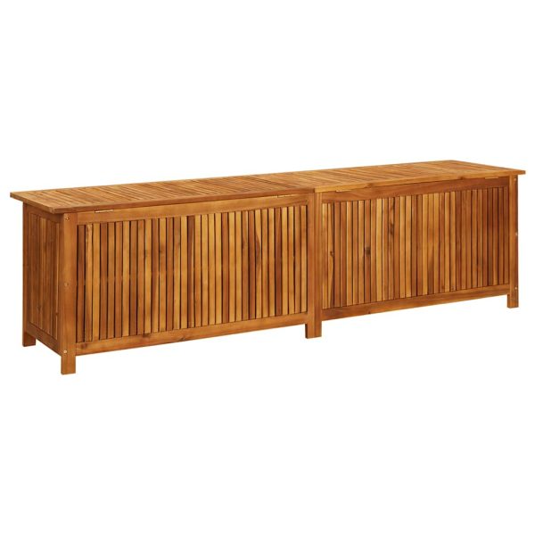 Contenitore Da Giardino 200x50x58cm In Legno Massello Di Acacia - Image 6