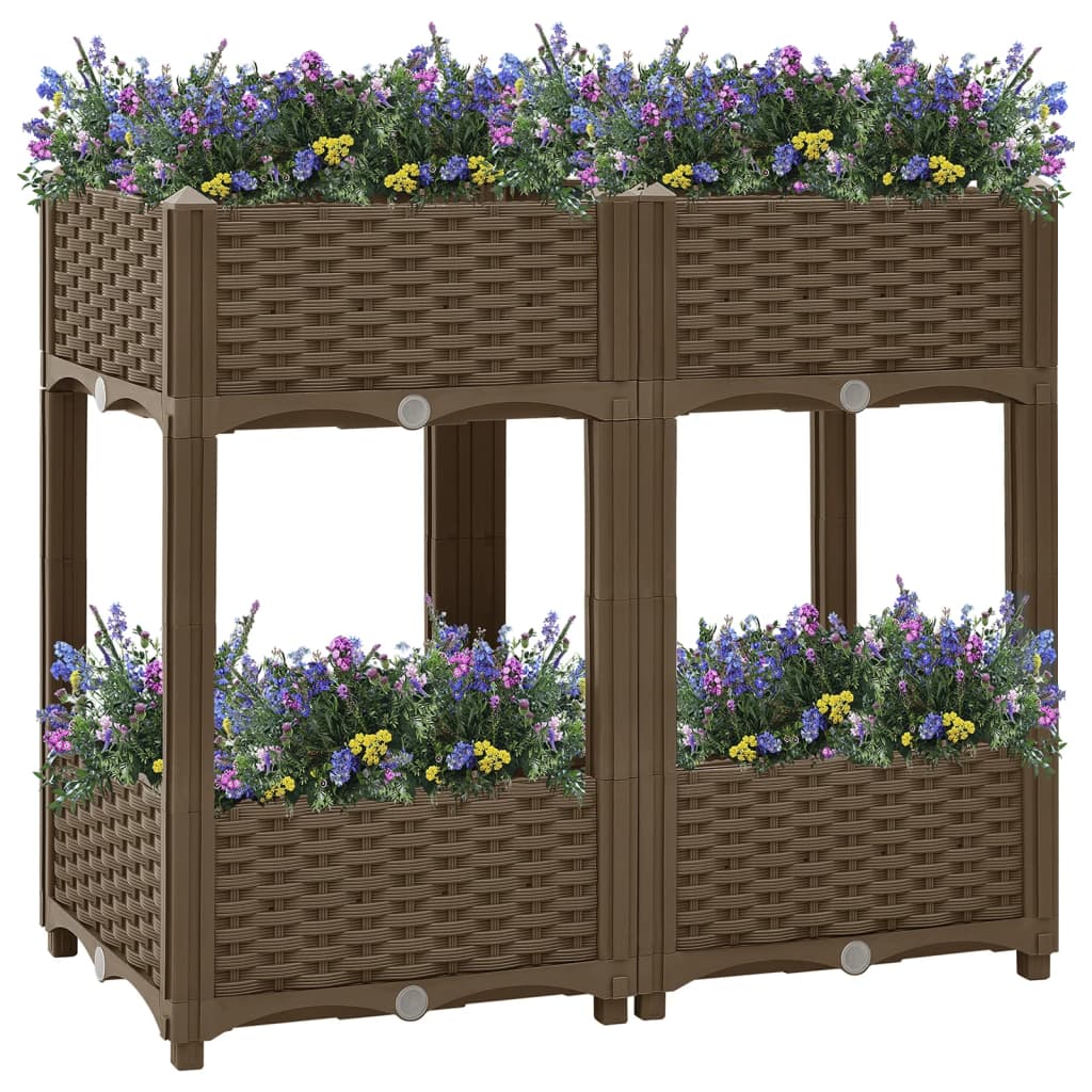 Fioriera Rialzata 80x40x71 Cm In Polipropilene