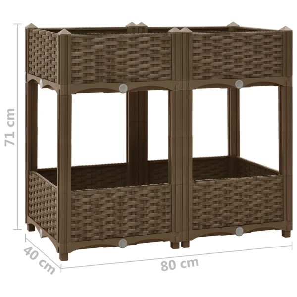 Fioriera Rialzata 80x40x71 Cm In Polipropilene - Image 6