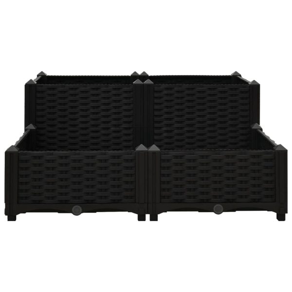 Fioriera Rialzata 80x80x38 Cm In Polipropilene - Image 3
