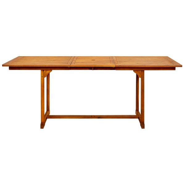 Tavolo Da Pranzo Per Esterni (150-200)x100x75cm Massello Acacia - Image 5