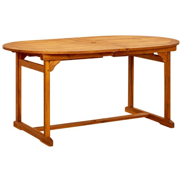 Tavolo Da Pranzo Per Esterni (160-240)x100x75cm Massello Acacia - Image 4