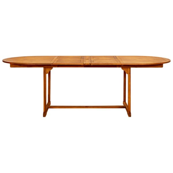 Tavolo Da Pranzo Per Esterni (160-240)x100x75cm Massello Acacia - Image 5