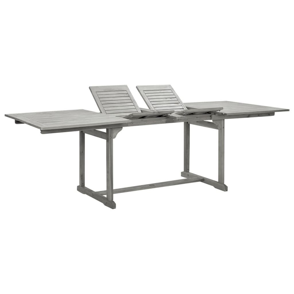 Tavolo Da Pranzo Per Esterni (160-240)x100x75cm Massello Acacia