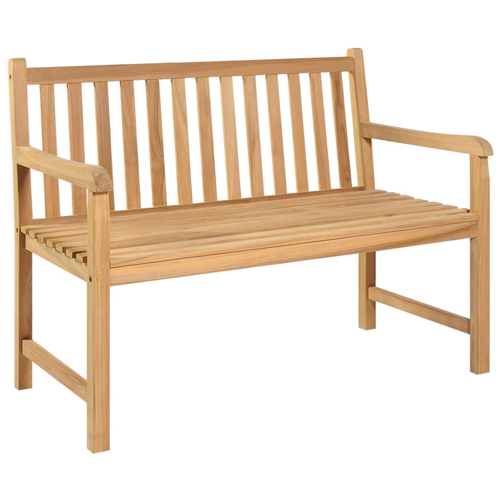 Panchina Da Giardino 114 Cm In Legno Massello Di Teak