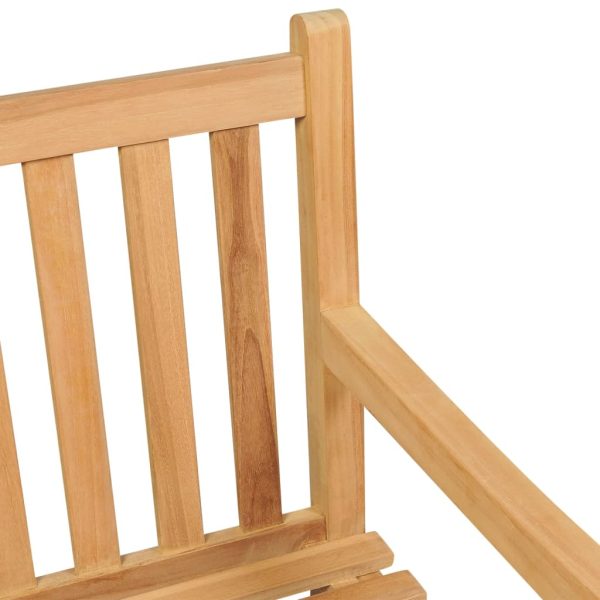 Panchina Da Giardino 114 Cm In Legno Massello Di Teak - Image 4