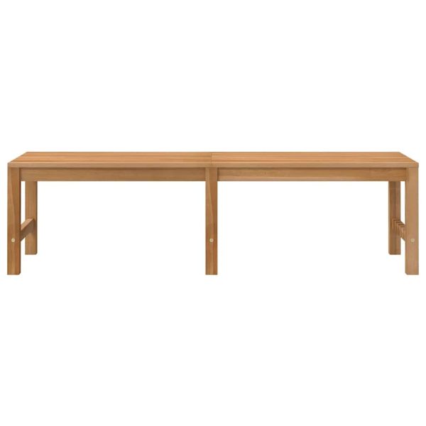 Panchina Da Giardino 150 Cm In Legno Massello Di Teak - Image 4