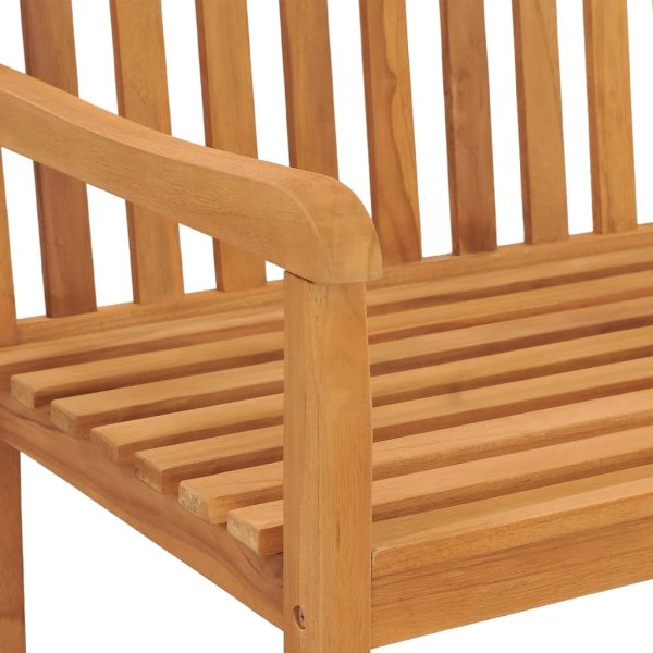 Panchina Da Giardino 180 Cm In Legno Massello Di Teak - Image 5