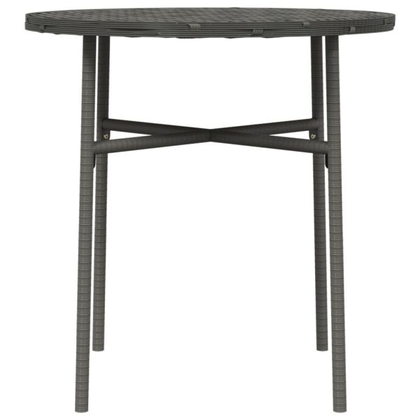 Tavolino Da Tè Grigio 45 Cm In Polyrattan - Image 4