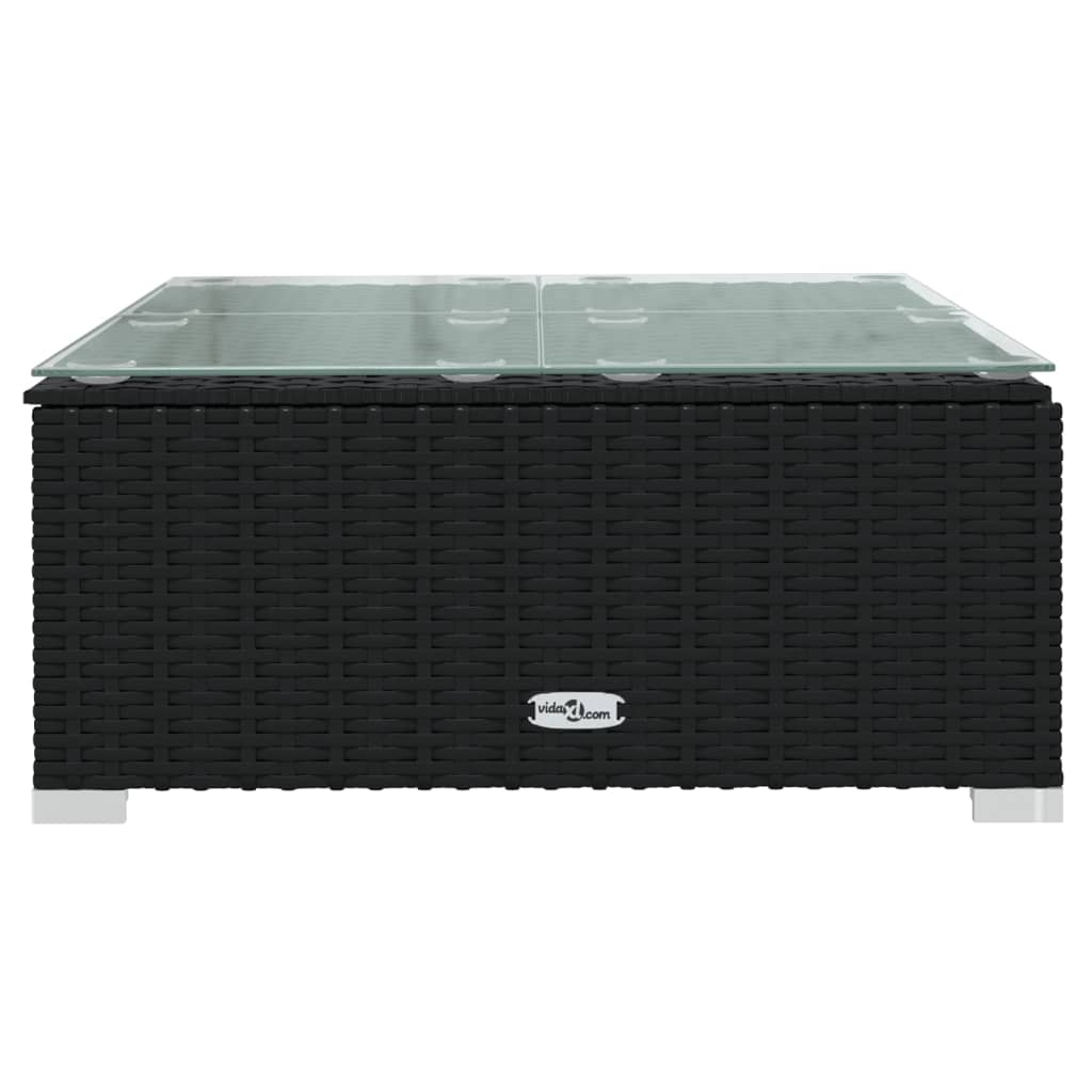 Set Divani Da Giardino 3 Pz Con Cuscini Nero In Polyrattan - Image 6