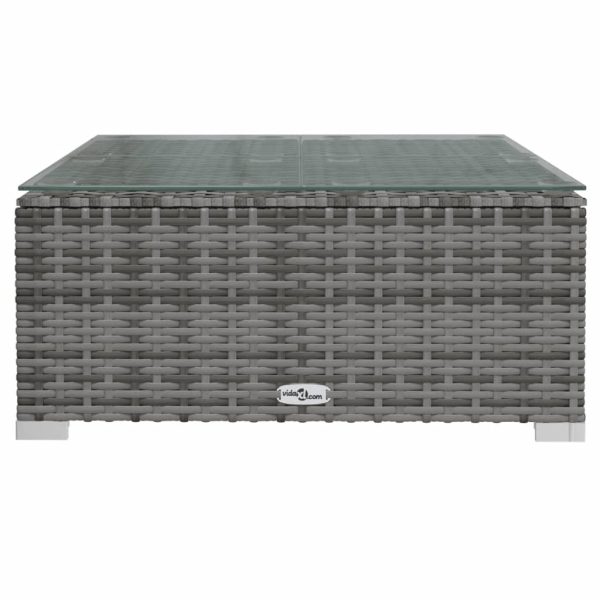 Set Divani Da Giardino 3 Pz Con Cuscini In Polyrattan Grigio - Image 6