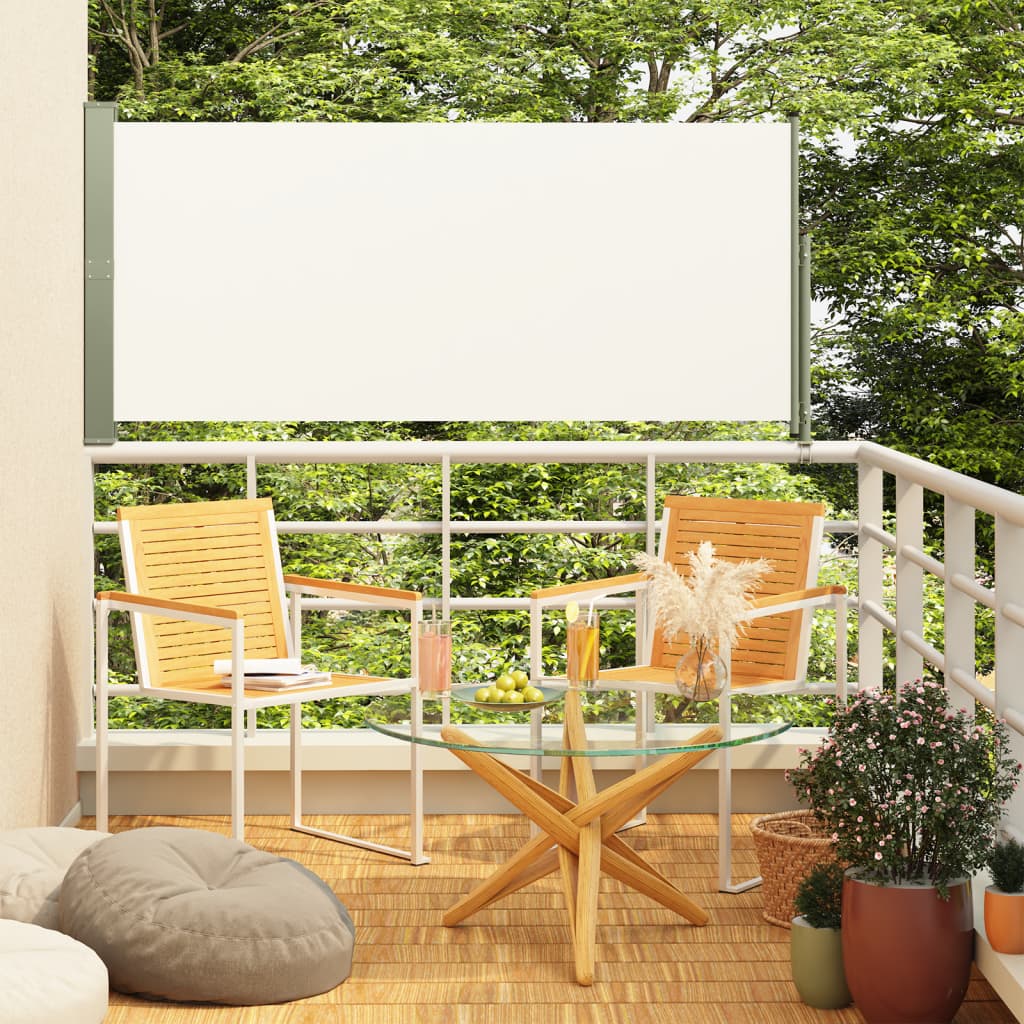 Tenda Laterale Retrattile Per Patio 140x300 Cm Crema