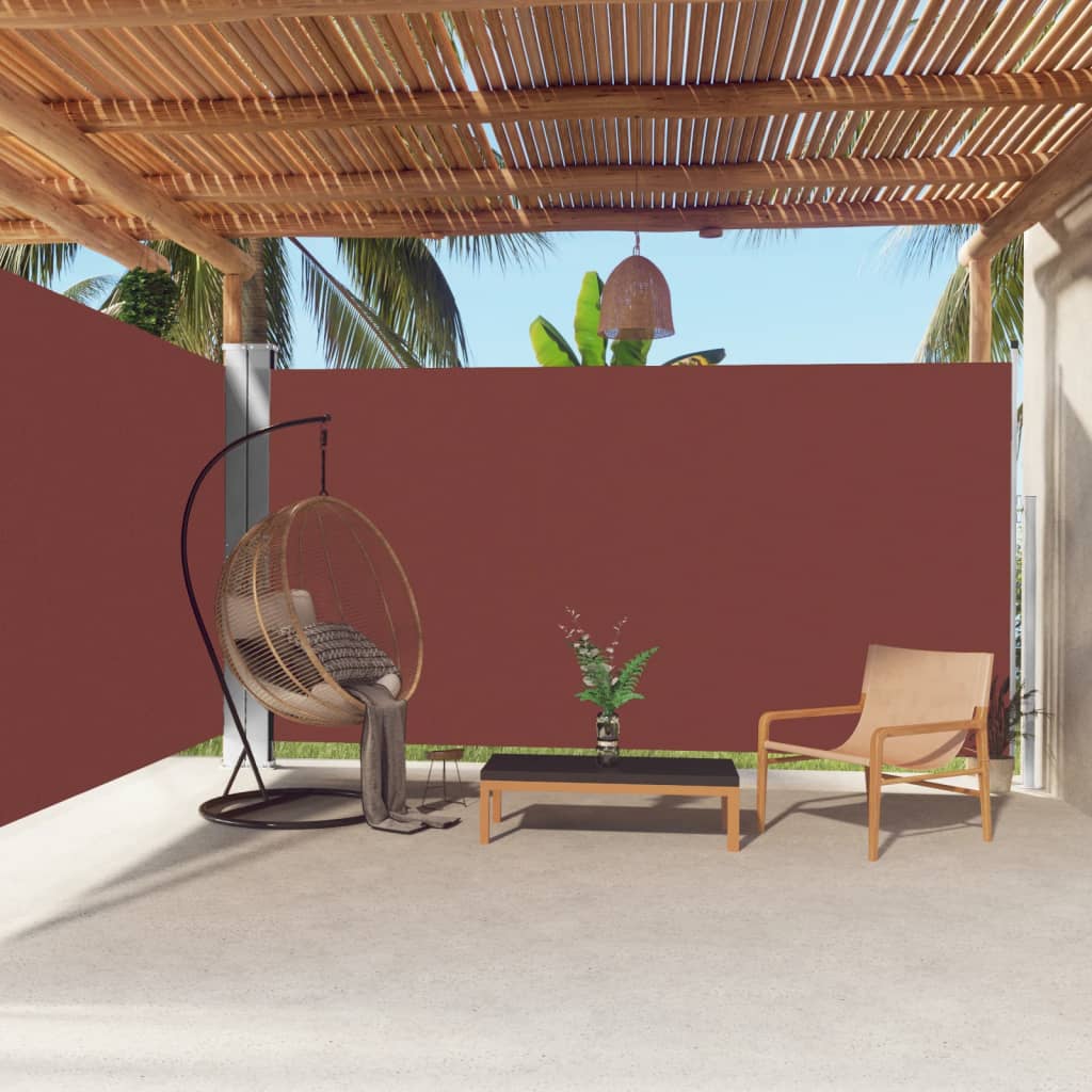 Tenda Da Sole Laterale Retrattile Marrone 200x600 cm
