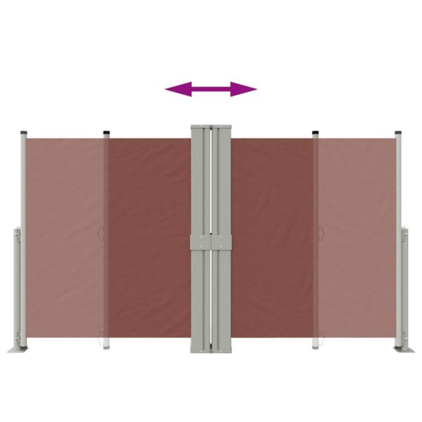 Tenda Laterale Retrattile Marrone 140x1200 cm - Image 6