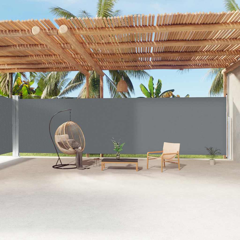 Tenda Da Sole Laterale Retrattile Antracite 220x1200 cm