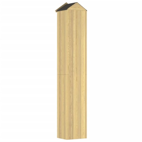 Capanno Per Attrezzi Da Giardino 40x33x222cm In Pino Impregnato - Image 5