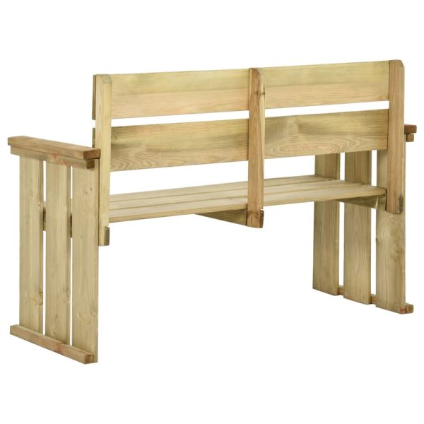 Panca Da Giardino 121 Cm In Legno Di Pino Impregnato - Image 4