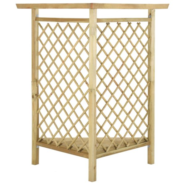 Pergola Angolare Con Panca 166x81x174 Cm Legno Pino Impregnato - Image 4
