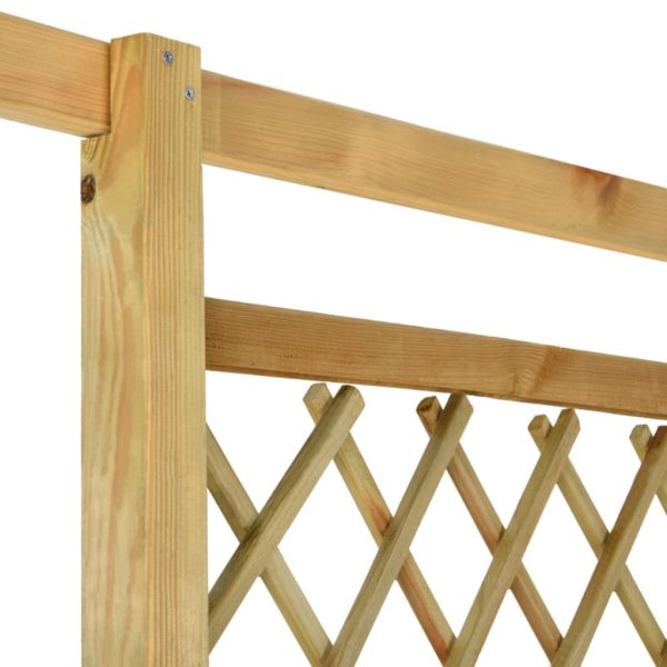 Pergola Angolare Con Panca 166x81x174 Cm Legno Pino Impregnato - Image 5