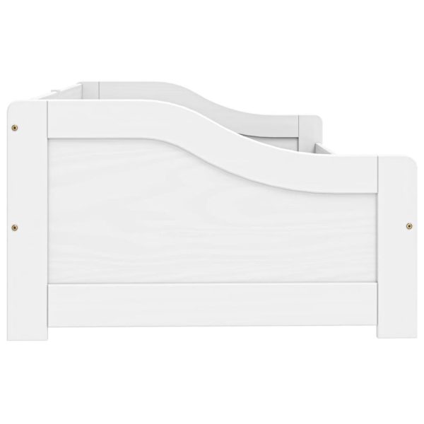 Dormeuse 2 Cassetti Bianca 90x200 Cm Legno Massello Pino Irun - Image 6