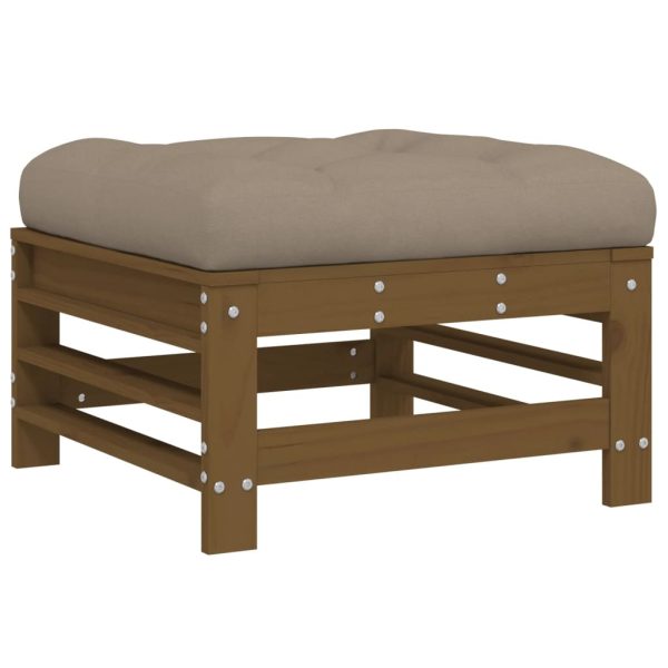 Set Divani Da Giardino 5 Pz Con Cuscini In Legno Massello Ambra - Image 6