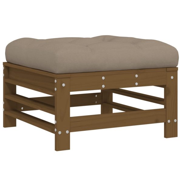 Set Divani Da Giardino 6 Pz Con Cuscini In Legno Massello Ambra - Image 6
