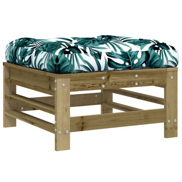 Set Divani Da Giardino 7pz Con Cuscini Legno Impregnato Di Pino - Image 6