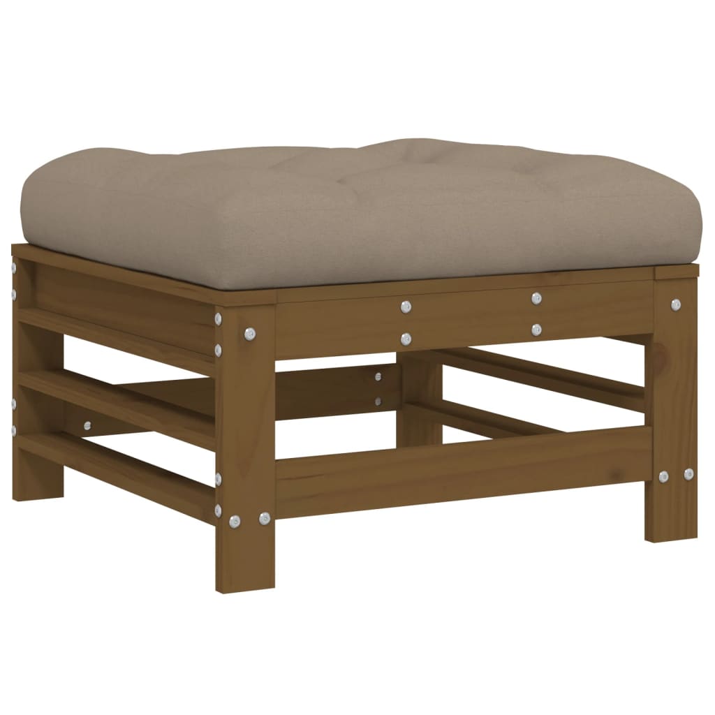Set Divani Da Giardino 7 Pz Con Cuscini In Legno Massello Ambra - Image 6