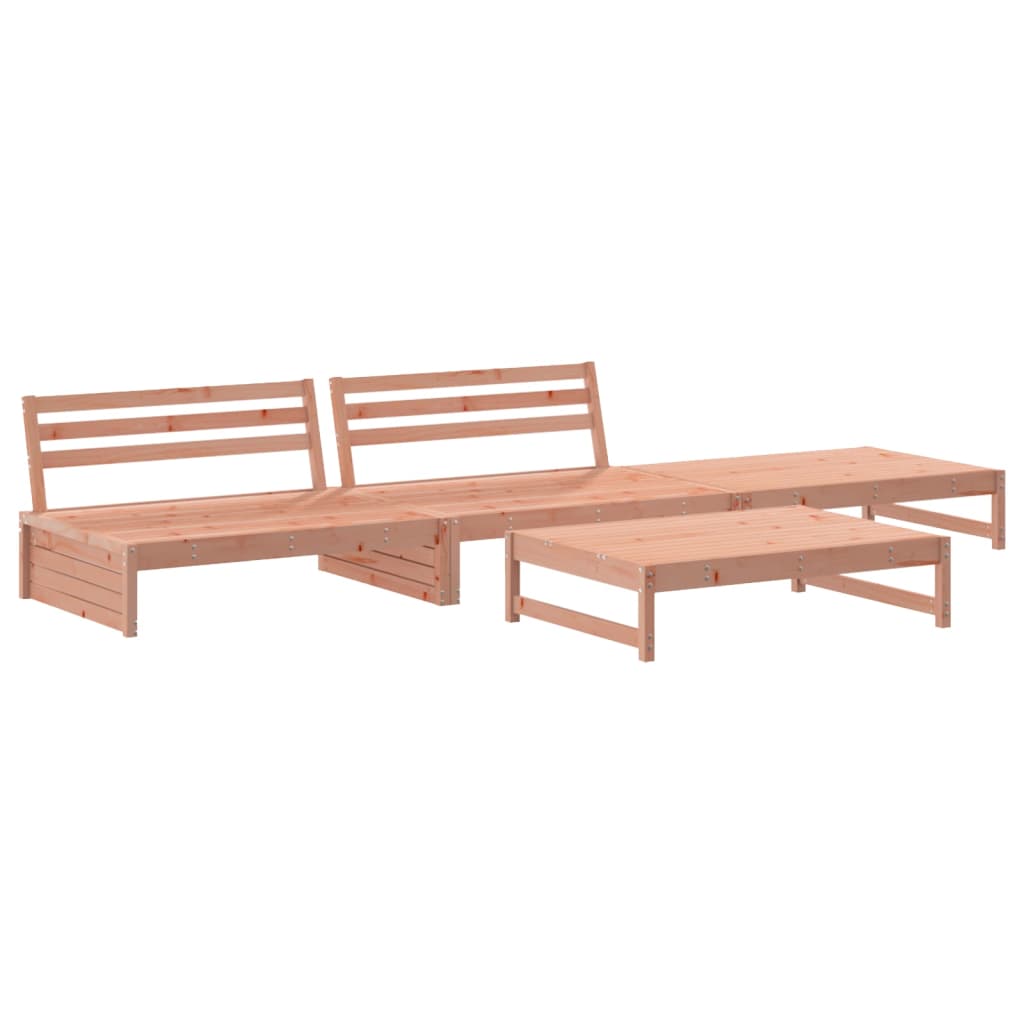Set Divani Giardino 4 Pz Con Cuscini Legno Massello Di Douglas - Image 3